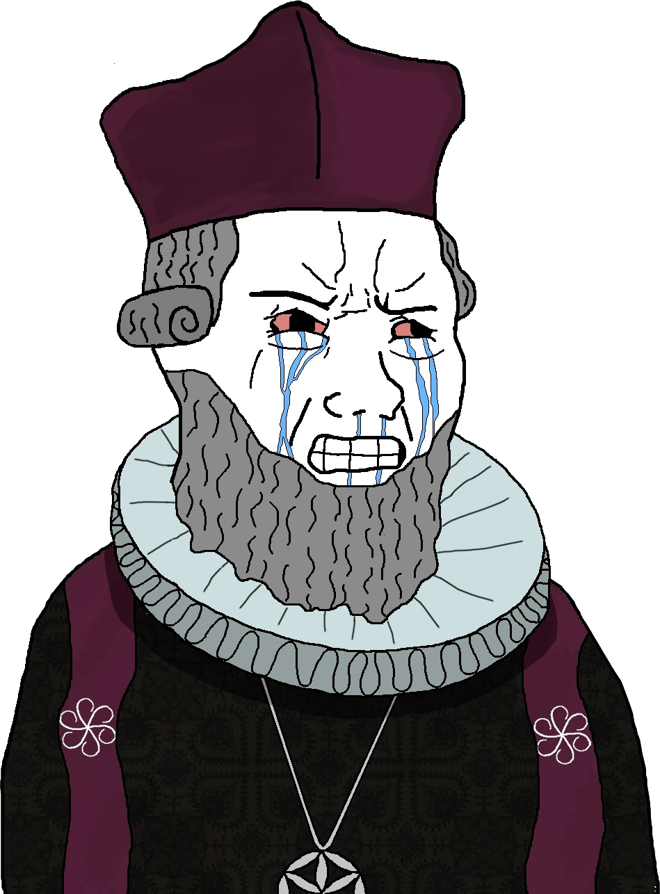Crying bishop decoration